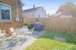 Back yard space with small patio & grilling space
